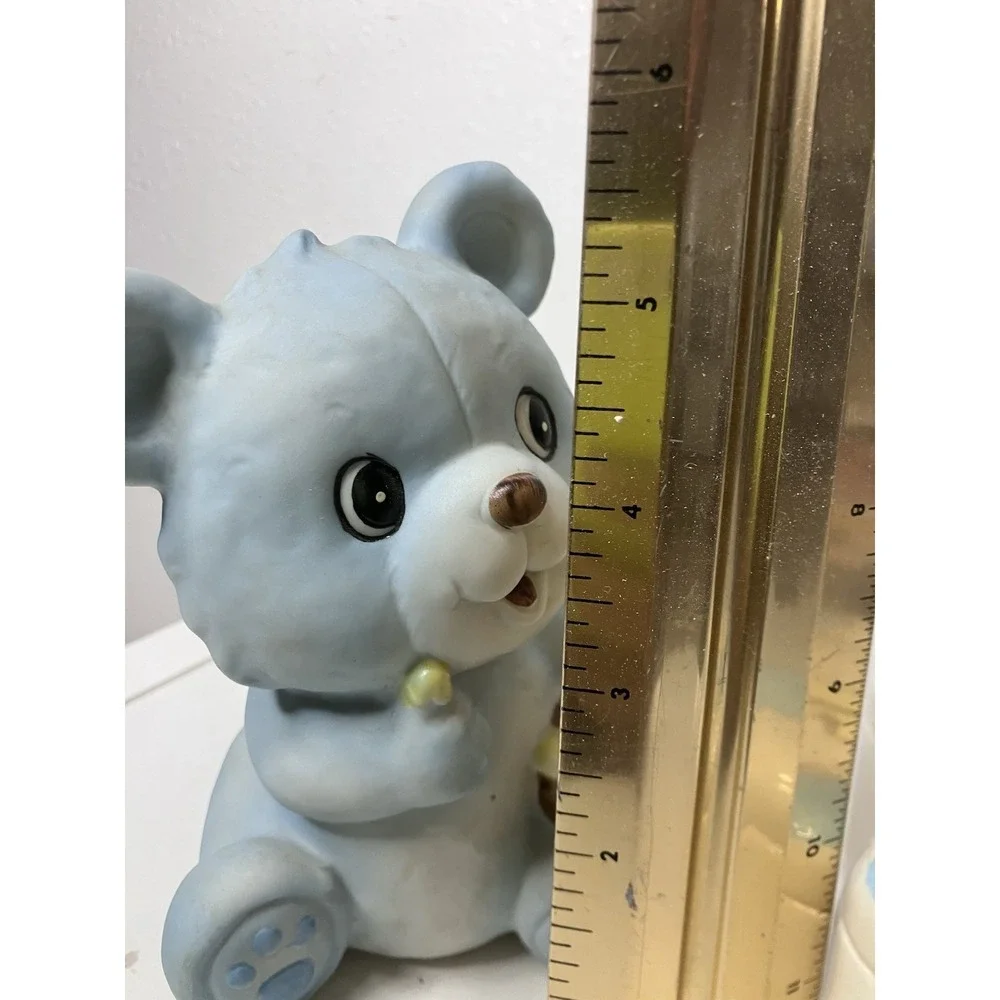 Vintage 1986 Teddy Bear Ceramic Japan Nursery Decor Lamp And Box